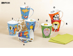 ZH071101porcelain mug with animal design