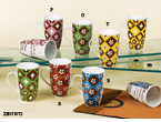 porcelain mug with flower design ZH071072