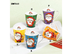 ZH071115    ceramic mug with chrismas disign